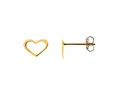 XENOX Paar Ohrstecker Ohrstecker Ohrringe Damen Offenes Herz 585 Gelbgold XG14K4011GN