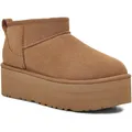 Ugg Classic Ultra Mini Platform Stiefel Damen in chestnut, Größe 41