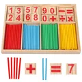 Montessori Mathematikspielzeug Holz Rechenstäbchen Zahlenlernen
