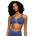 Triumph Damen Minimizer-BH True Shape Sensation T W01, mit Bügel, ohne Polsterung, Verstellbare Träger, 80C, Vintage Denim