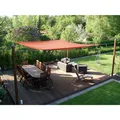 EDUPLAY 160126 Sonnenschutz Sonnensegel, 3,5x4,5m, Rechteck, wasserabweisend, ro