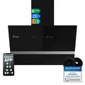 Dunstabzugshaube 60cm Umluft Abluft Kopffrei Wandhaube Schräghaube schwarz WLAN