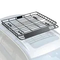 VEVOR Dachgepäckträgerkorb Autodachkorb (1095 x 1270 x 105 mm) universeller Dachgepäckträger aus rostfreiem legiertem Stahl mit 68 kg Max. Tragkraft, Autodach-Gepäckträger für SUV LKW