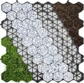 Rasengitter Paddockplatte für Bodenverstärkung langlebig Schwarz 50 x 50 cm