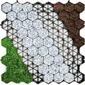 Floordirekt - Rasengitter Paddockplatte Für Bodenverstärkung Schwarz 50 X 50 Cm 1 Rasengitter