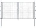 Stabgitter-Doppeltor ALBERTS Flexo Typ 6/5/6 300 x 120 cm inkl. Pfosten 8 x 8 cm