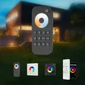 HEXIM 12-48V LED Controller & Fernbendienung - Smart Home & Phone Sprachsteuerung Alexa Google Assistant (modellabhängig) - (RT7 - 4 Zonen CCT Fernbedienung)