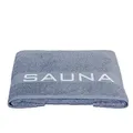 Delindo Lifestyle Saunatuch Colares, XXL Frottee Saunahandtuch für Damen und Herren, Baumwolle, blau, 80x200 cm groß