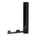 SOTECH Klapphaken VALVOLE Höhe: 120 x Breite: 16 mm schwarz matt, Garderobenhaken modern aus Zinkdruckguss, platzsparender Kleiderhaken ideal für Caravan