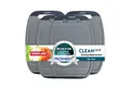 NEOFLAM® Schneidebrett BiJu Antibakterielles Frühstücksbrettchen Set, 4tlg. - Grau/Schwarz, Kunststoff (PP), (4-St)