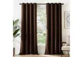 Deconovo Verdunkelungsvorhang Gardinen mit Ösen Blickdichte Vorhang Kälteschutz Schlafzimmer 2er Set, Blackout Curtain einfarbig Thermo Vorhang Verdunkelung Wärmeisolierend