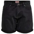 ONLY Jeansshorts ONLPhine (1-tlg) Plain/ohne Details schwarz XS