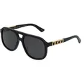 Gucci GG1188S Unisex-Sonnenbrille Vollrand Pilot Kunststoff-Gestell, schwarz