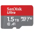 SanDisk Ultra Android microSDXC UHS-I Speicherkarte 1,5 TB + Adapter (Für Smartphones und Tablets, A1, Class 10, U1, Full HD-Videos, bis zu 150 MB/s Lesegeschwindigkeit)