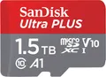 SanDisk Ultra 1,5 TB microSDXC Speicherkarte Kit (2022) bis 150 MB/s C10, U1, A1