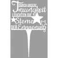 ILLUMINO Deko-Schriftzug Grabstecker Trauerschmuck Grabgesteck Grabschmuck Grabdeko weiß