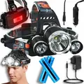 Zoom Led Zoom Cree Xml T6 Headlight 2 Wiederaufladbare Batterien + 2 Ladegeräte