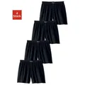 le jogger® Weiter Boxer (Packung, 4-St) aus angenehm weicher Baumwoll-Qualität schwarz 4