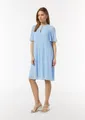 comma Minikleid Kleid Fließendes Plissee-Kleid aus Chiffon