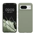 kwmobile Handyhülle für Google Pixel 8 Hülle - TPU Case - Kabelloses Laden - Schutzhülle Cover in Graugrün