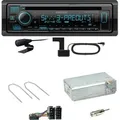 Kenwood KDC-BT960DAB Bluetooth Digitalradio CD  Einbauset für Peugeot 206 206 CC