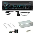 Kenwood KDC-BT960DAB Bluetooth Digitalradio CD  Einbauset für Peugeot 206 206 CC
