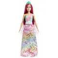 Barbie Dreamtopia Prinzessin Pink Haar Kinder Mädchen Kleid Oben Puppe Mit Tiara