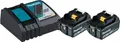 Makita DC18RC - Power Source Kit - Batterieladegerät + Batterie 2 x - Li-Ion - 4 Ah - 72 Wh - 1 x Batterien laden (197490-7)