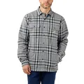 Carhartt Herren Langarmhemd Flannel Sherpa Lined Shirt, Farbe:Asphalt, Größe: L
