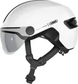 Abus Fahrradhelm "HUD-Y ACE" Gr. S, weiß, S Kopfumfang: 51cm - 55cm