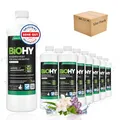 BiOHY Bodenreiniger für alle Wischroboter mit Frühlingsduft (12 x 1 Liter) | Schaumarm & Streifenfrei | Reinigungsmittel Konzentrat für alle Böden