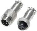 Pollin 453547 Rundsteckverbinder Stecker, Buchse Gesamtpolzahl: 3 1 Set