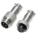 Pollin 453547 Rundsteckverbinder Stecker, Buchse Gesamtpolzahl: 3   1 Set