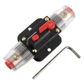 EPLZON 30A Disjoncteur Interrupteur 30 AMP Fusible Inline Holder 12V-50V DC Bouton de réinitialisation manuelle pour système d'amplificateur de son audio de voiture RV Home Marine Boat Truck