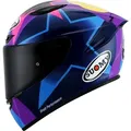 Suomy Track-1 Bastianini Replica, Integralhelm - Schwarz/Pink/Lila/Blau - XL