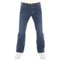 Lee® Bootcut-Jeans Herren Jeanshose Denver Boot Cut Denim Hose mit Stretch blau 44W / 32L