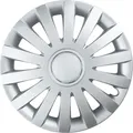 4x 14" Zoll Radkappen Silber Radzierblenden Radblenden WIND 14 LEOPLAST - Silber