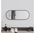 vidaXL Spiegel 50 x 20 cm Wandspiegel Schwarz 50x20 cm Oval