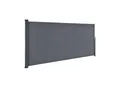 Juskys Seitenmarkise Dubai 500 x 160 cm ausziehbar blickdicht, Sichtschutz Garten, Terrasse anthrazit