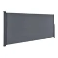 Seitenmarkise Sichtschutz Garten Blickschutz 500x160 cm Dunkelgrau B-WARE