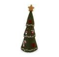 Gry & Sif Handgemacht & Fairtrade-Zertifiziert | Stilvolles dänisches Design X Nepali Kunsthandwerker | Weihnachtsbaum mit Details – 3 in 1 – Grün