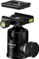 Walimex Mantona Onyx 12 Kugelkopf (M1-3612A) Arca-Swiss kompatible Schnellwechselplatte 50 mm, professionelle Verarbeitung für DSLR, spiegellose Kamera, Systemkamera, Digitalkamera, Camcorder schwarz, 21459 (1021459)