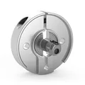 tedee/GERDA Adapter für vorhandene Zylinder, Zubehör zum smarten Türschloss von tedee, zur Montage am eigenen Schließzylinder und Schlüssel in silber