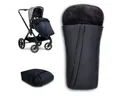 Hauck Fußsack Schwarz, Universal Baby Winter Fußsack für Kinderwagen und Buggy Winterfußsack