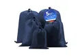EAZY CASE Kofferorganizer 5er Set Koffer Organizer Bags, Backpack Wäschesack mit Kordelzug Packtaschen Koffer Organizer Blau