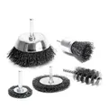S&R Drahtbürste Set 5-teilig für Bohrmaschine
