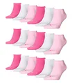 PUMA 18 Paar Sneaker Invisible Socken Gr. 35-49 Unisex für Damen Herren Füßlinge, Farbe:422 - pink lady, Socken & Strümpfe:39-42