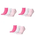 PUMA 9 Paar Sneaker Invisible Socken Gr. 35-49 Unisex für Damen Herren Füßlinge, Farbe:422 - pink lady, Socken & Strümpfe:39-42