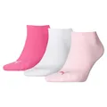 PUMA Unisex Sneaker Trainer Plain Socks Socken (3er Pack), Pink Lady, 39-42