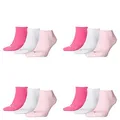 PUMA 12 Paar Sneaker Invisible Socken Gr. 35-49 Unisex für Damen Herren Füßlinge, Farbe:422 - pink lady, Socken & Strümpfe:39-42